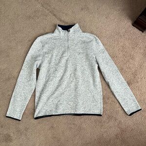 Nautica Men's Light Gray Zip-Up Sweater